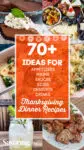 pinterest collage of 70 ideas for Thanksgiving