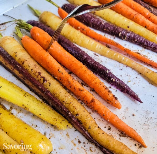 Sumac Roasted Carrots with TahiniYogurt Sauce Savoring Today