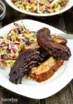 grilled ribs with barbecue sauce