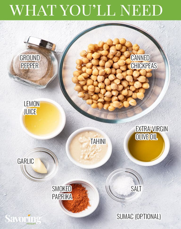 Easy Hummus With Canned Chickpeas and Tahini Savoring Today