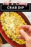crab dip with pinterest banner