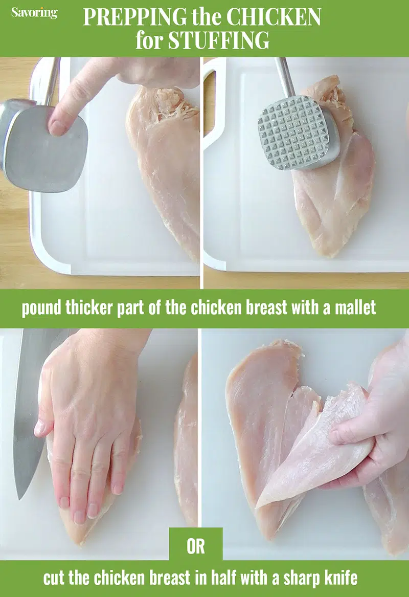 comparing two methods for flattening chicken