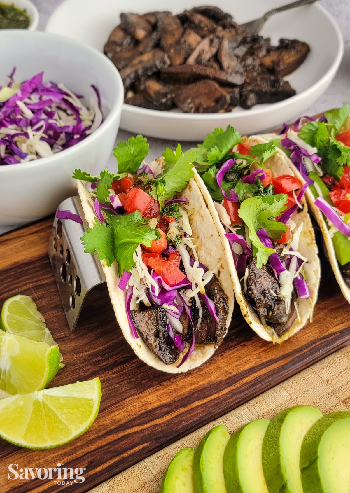 Portobello Mushroom Steak Tacos Savoring Today