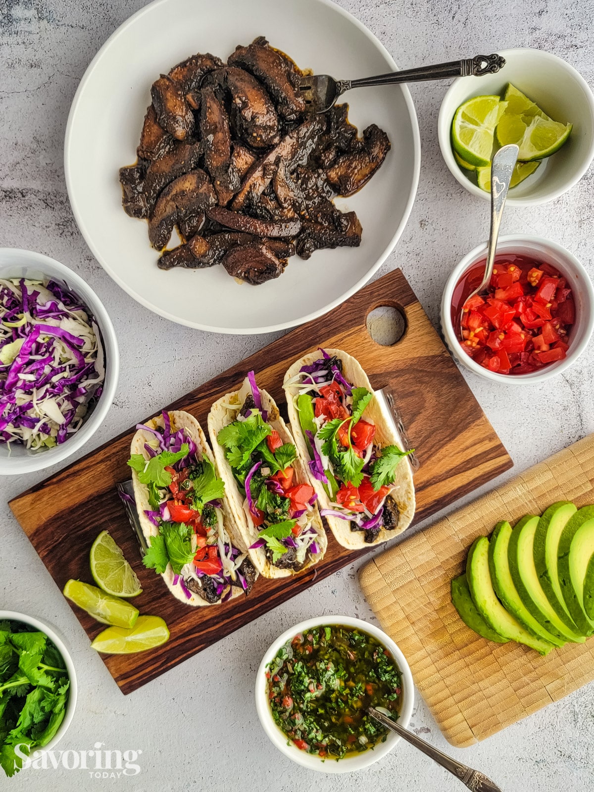 Portobello Mushroom Steak Tacos Savoring Today